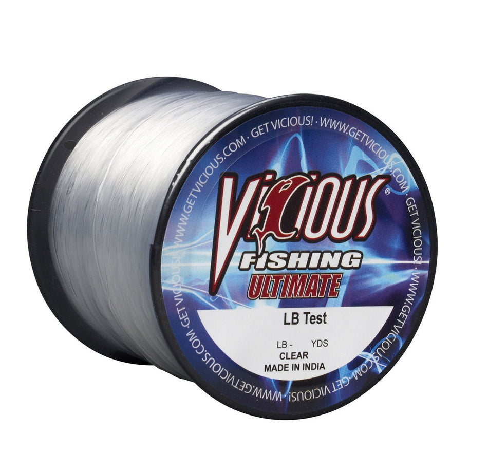 Vicious Ultimate Clear Mono - 25 Lb Test - Get Tight Gear