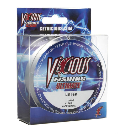 Vicious Ultimate Clear Mono - 6 Lb Test - Get Tight Gear