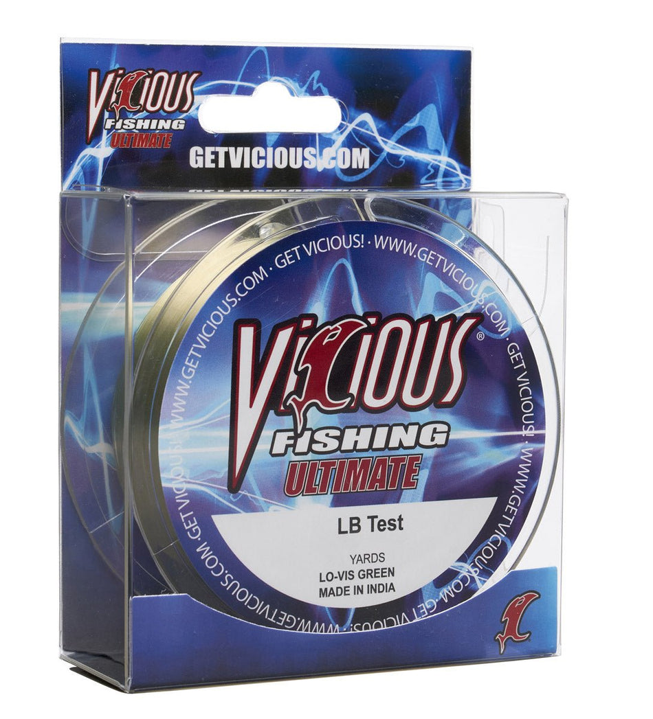 Vicious Ultimate Lo - Vis Green Mono - 4 Lb Test - Get Tight Gear