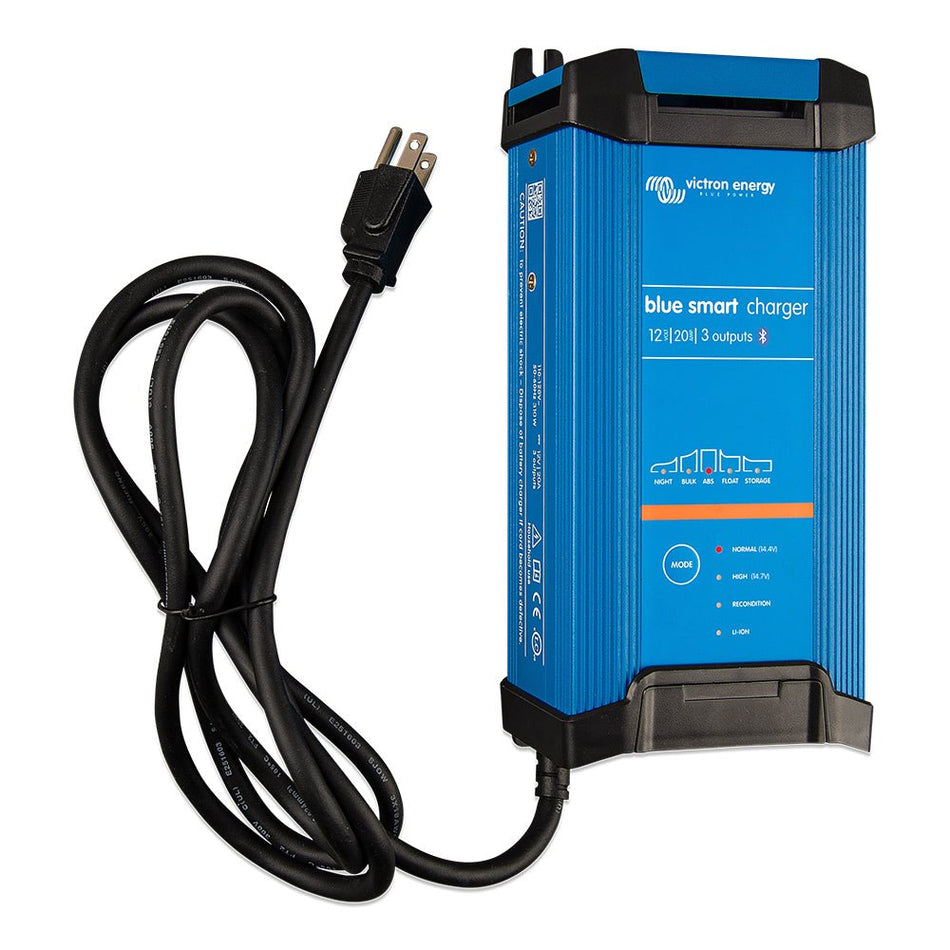 Victron Blue Smart IP22 12VDC 20A 1 Bank 120V Charger - Dry Mount - Get Tight Gear