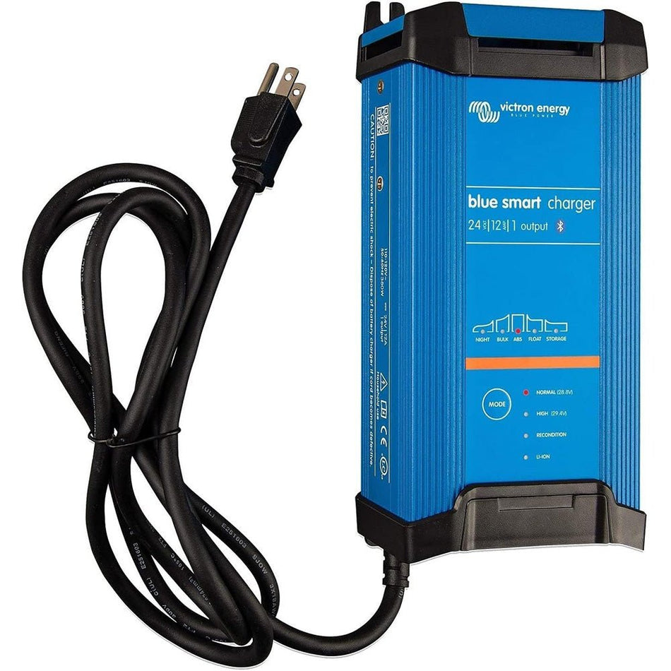 Victron Blue Smart IP22 24VDC 12A 1 Bank 120V Charger - Dry Mount - Get Tight Gear