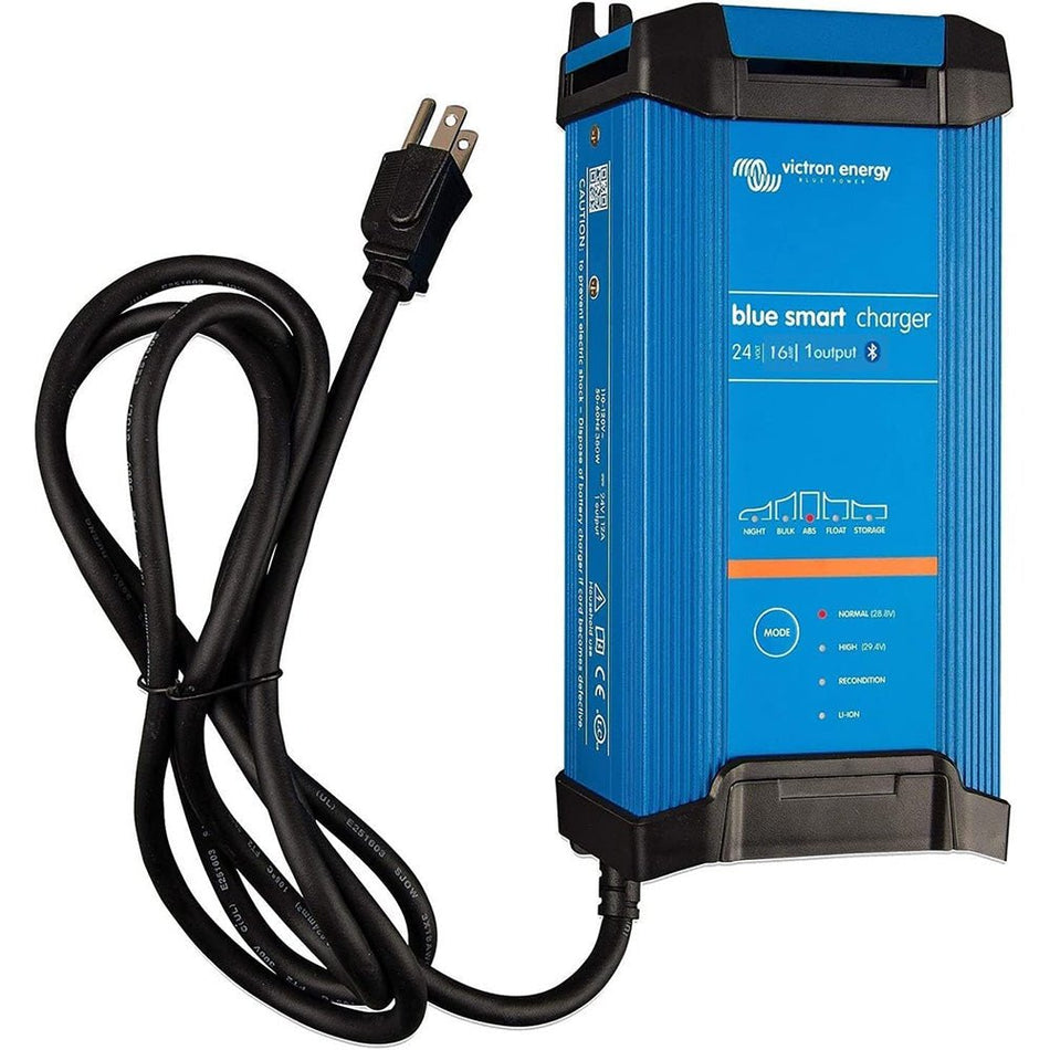 Victron Blue Smart IP22 24VDC 16A 1 Bank 120V Charger - Dry Mount - Get Tight Gear