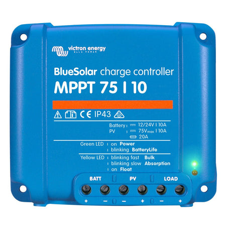 Victron BlueSolar MPPT Charge Controller - 75V - 10AMP - UL Approved - Get Tight Gear