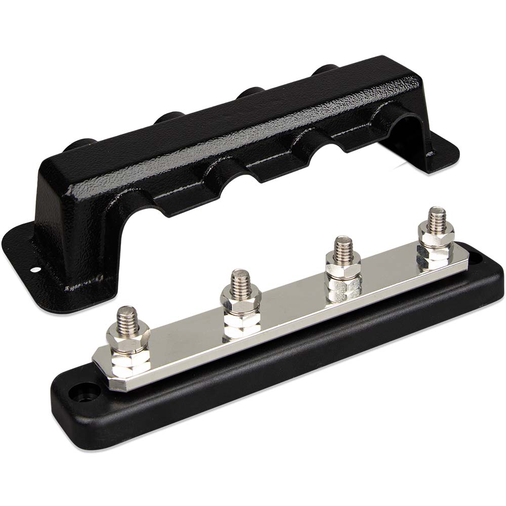 Victron Busbar 250A 4P & Cover 4X 5/16" Terminals - Get Tight Gear