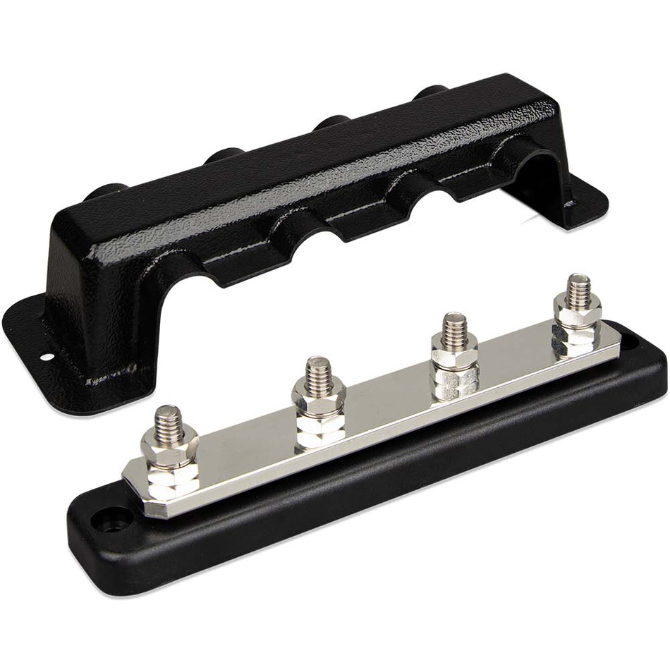 Victron Busbar 250A 4P & Cover 4X 5/16" Terminals - Get Tight Gear