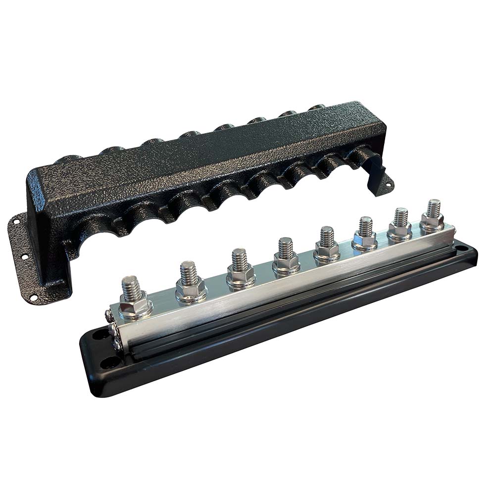 Victron Busbar 600A 8P & Cover 8X 3/8" Plus 8X M8 Terminals - Get Tight Gear