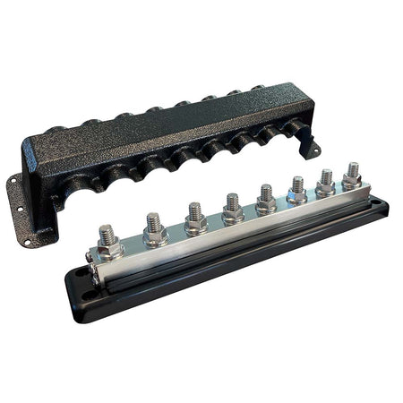 Victron Busbar 600A 8P & Cover 8X 3/8" Plus 8X M8 Terminals - Get Tight Gear