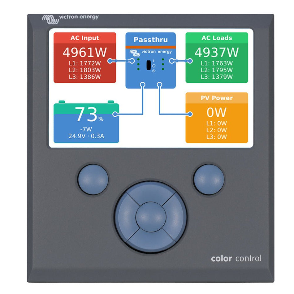 Victron Color Control GX Monitor - Button Control - Get Tight Gear