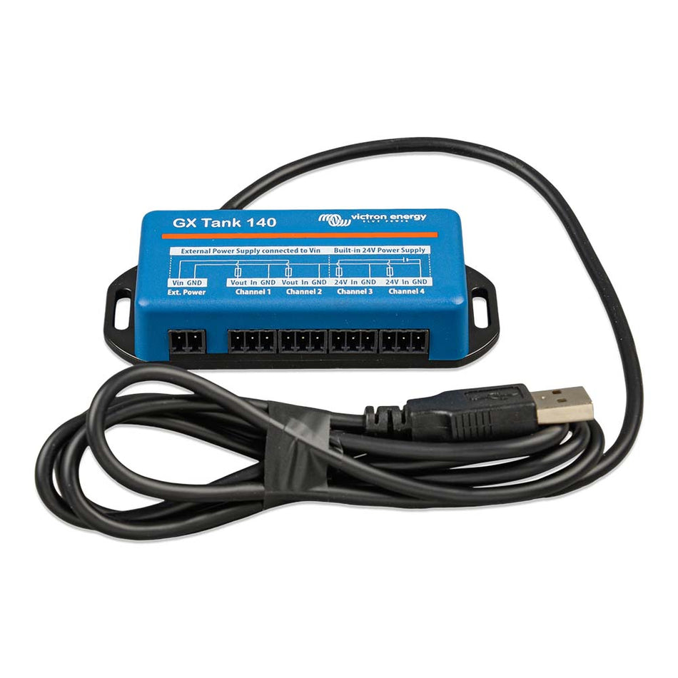 Victron GX Tank 140 Tank Monitoring f/4 - 20 MA, 1 - 10VDC Sensors - Monitors Up to 4 Sensors *Sensor Not Included - Get Tight Gear