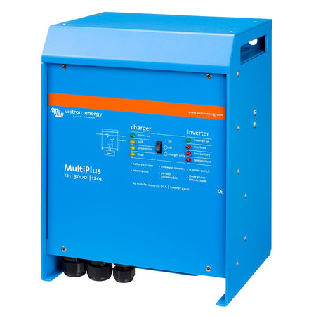 Victron MultiPlus Inverter/Charger 12VDC - 3000VA - 120VAC w/ 120AMP Charger - 50AMP Transfer Switch - UL Approved - Get Tight Gear