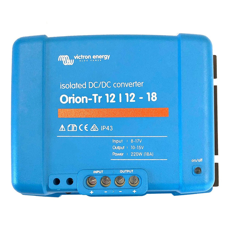 Victron Orion - TR DC - DC Converter - 12 VDC to 12 VDC - 18AMP Isolated - Get Tight Gear
