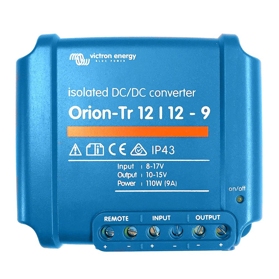 Victron Orion - TR DC - DC Converter - 12 VDC to 12 VDC - 9AMP Isolated - Get Tight Gear