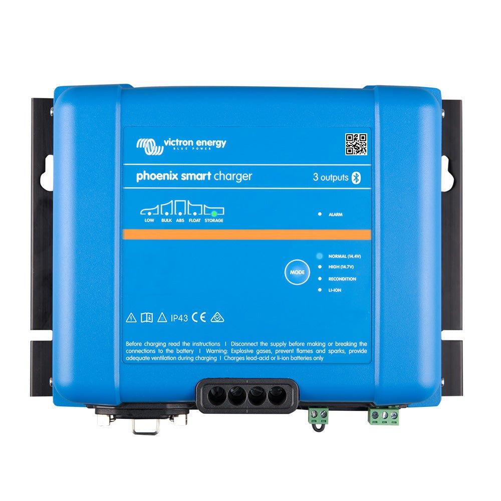 Victron Phoenix Smart IP43 Charger 24/25 (3) 120 - 240VAC Requires 5 - 15P Mains Cord - Get Tight Gear