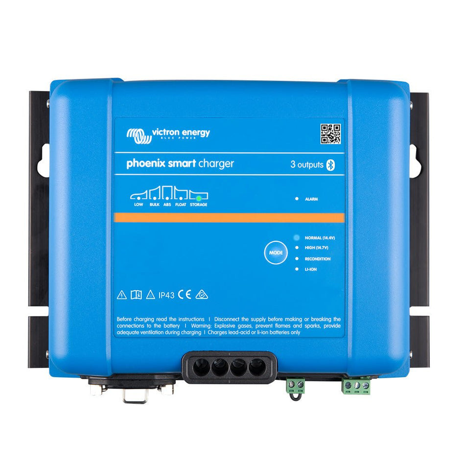 Victron Phoenix Smart IP43 Charger 24/25 (3) 120 - 240VAC Requires 5 - 15P Mains Cord - Get Tight Gear