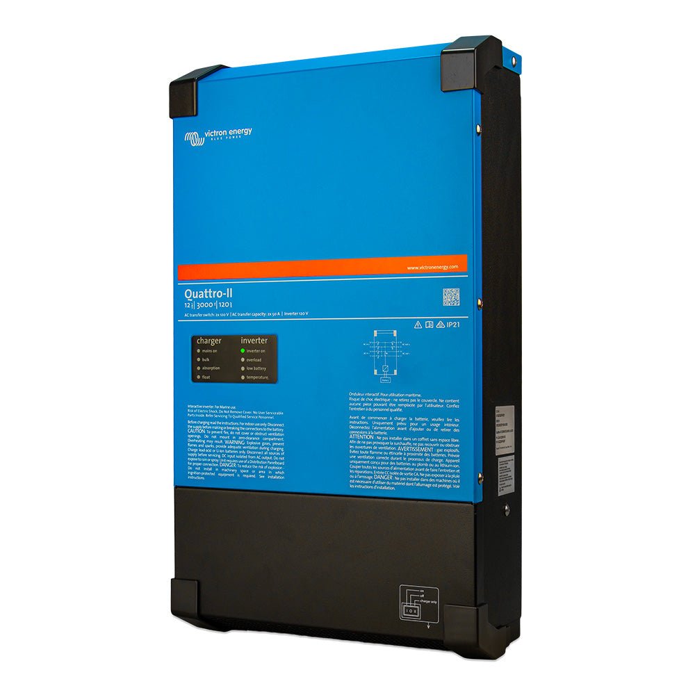 Victron Quattro - II - 12/3000 - 120 - 50/50 - 2X 120V - Get Tight Gear