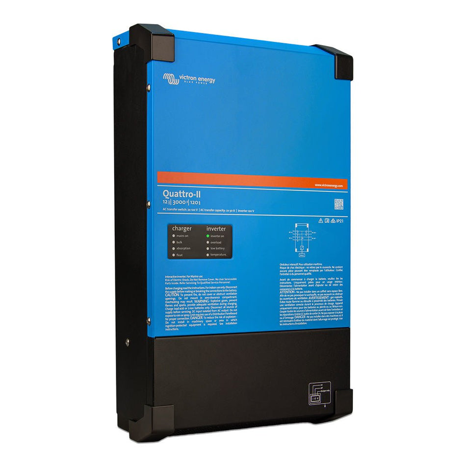 Victron Quattro - II - 24/3000 - 70 - 50/50 - 2X 120V - Get Tight Gear
