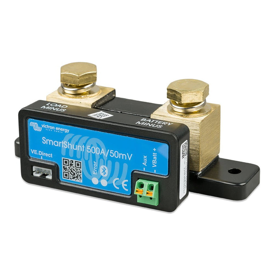 Victron SmartShunt 500AMP/50MV Bluetooth Smart Battery Shunt - Get Tight Gear