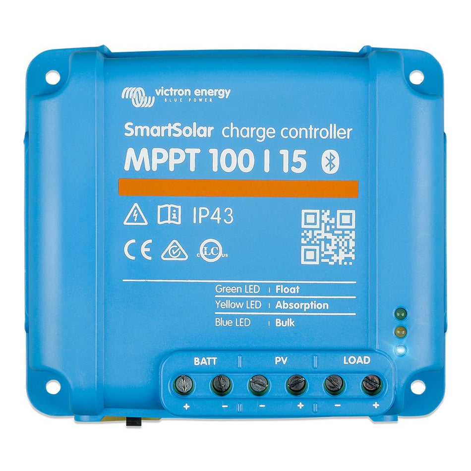 Victron SmartSolar MPPT Charge Controller - 100V - 15AMP - UL Approved - Get Tight Gear
