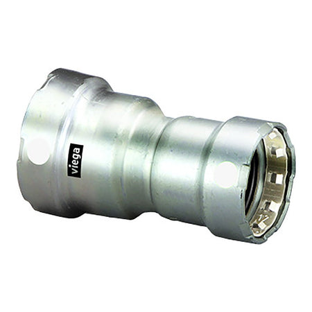 Viega MegaPress 1 - 1/2" x 1" Stainless Steel 304 Reducer - Double Press Connection - Smart Connect Technology - Get Tight Gear