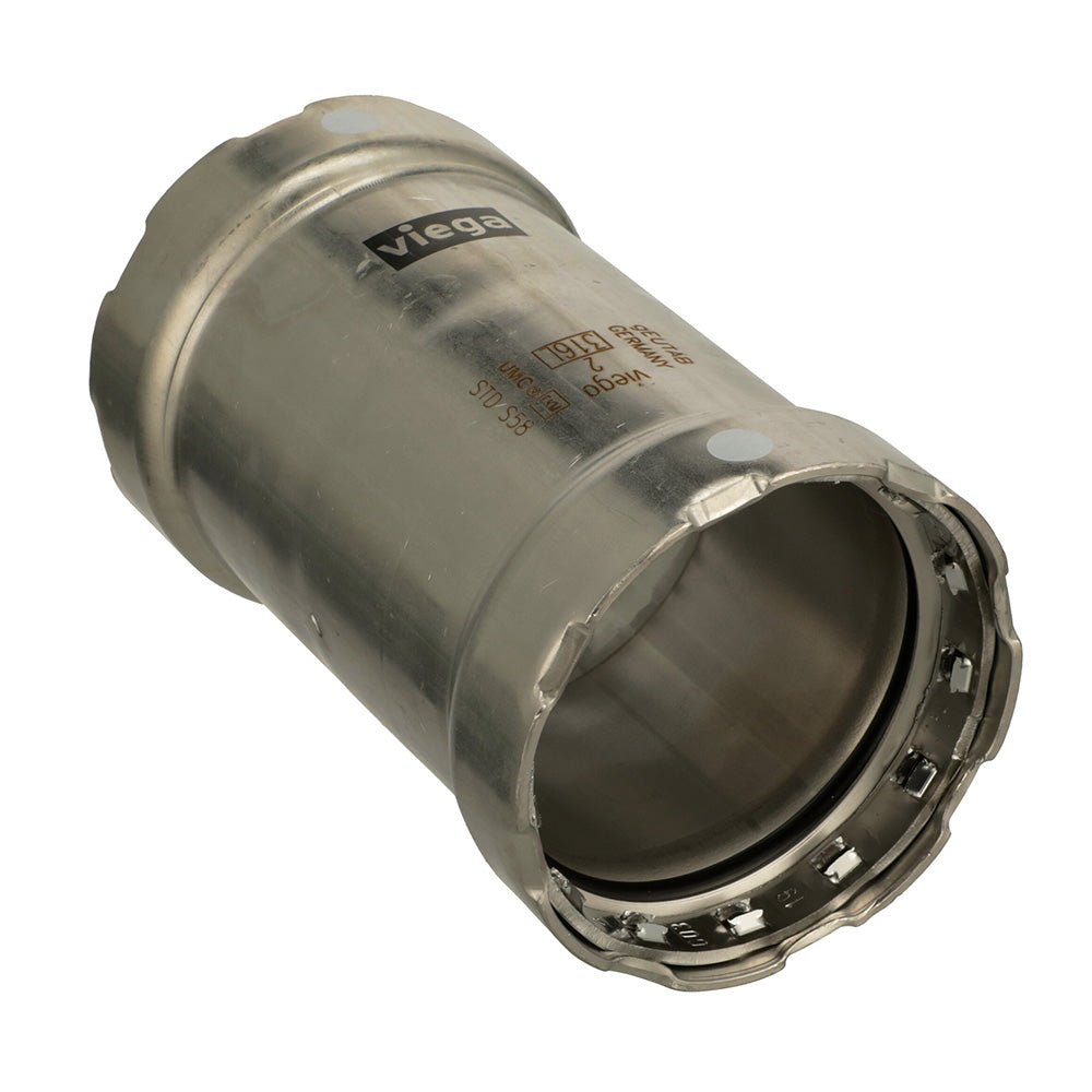 Viega MegaPress 316 FKM 1 - 1/2" Slip Coupling w/o Stop - Get Tight Gear