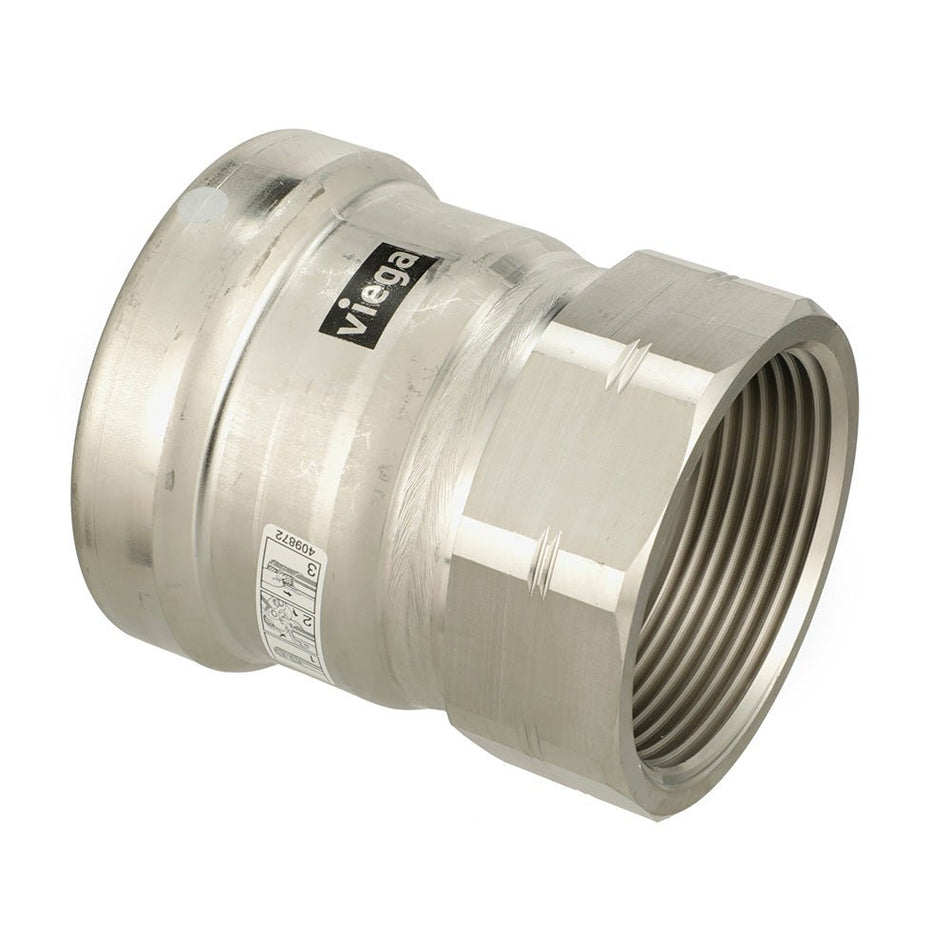 Viega MegaPress 316 FKM FPT Adapter - 2 - 1/2" x 2 - 1/2" (FPT) - Get Tight Gear