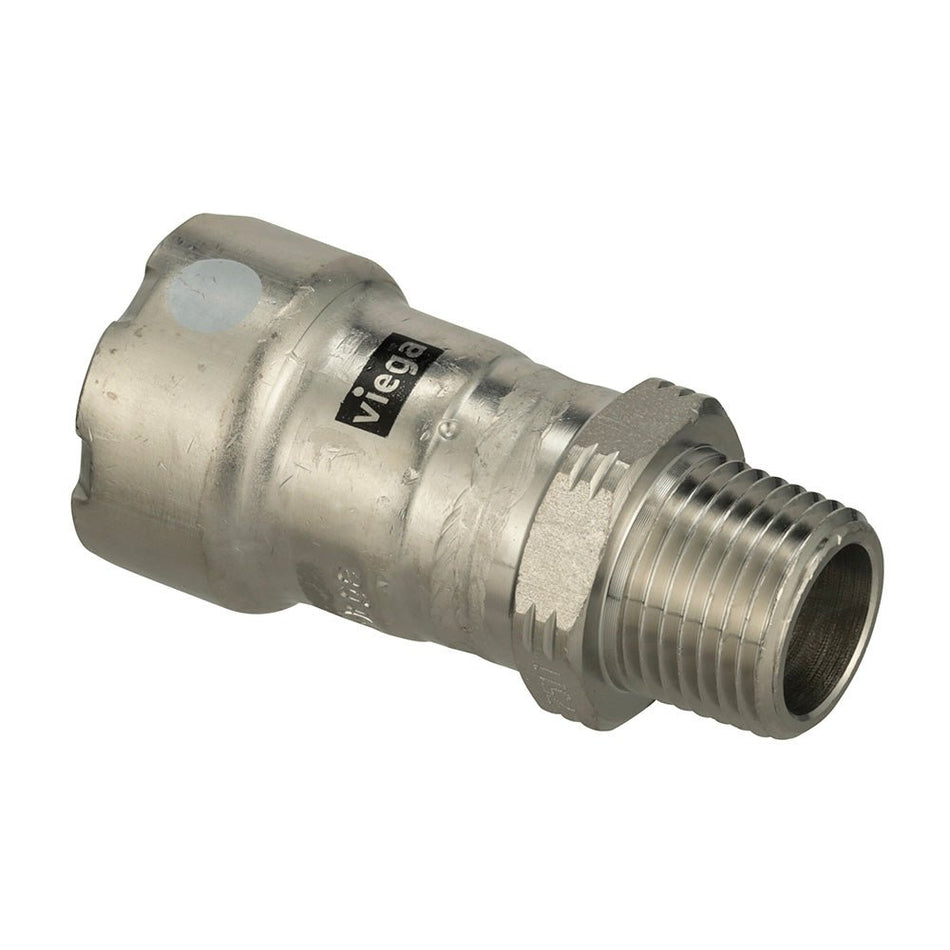 Viega MegaPress 316 FKM MPT Adapter - 1 - 1/2" x 1 - 1/2" (MPT) - Get Tight Gear