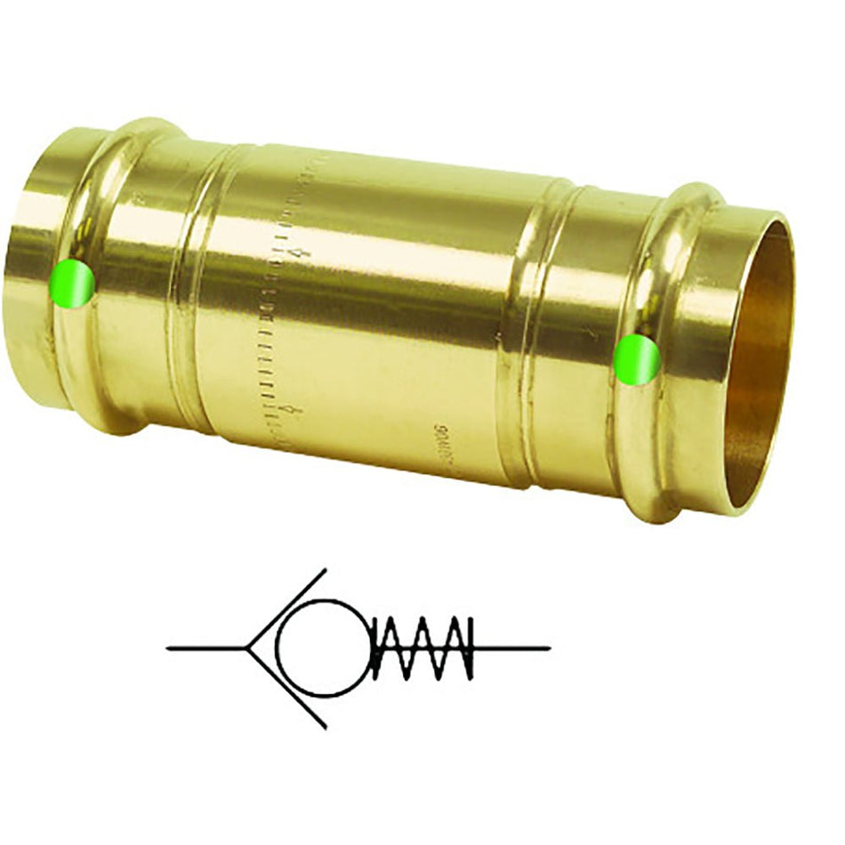 Viega ProPress 1/2" Zero Lead Check Valve - Double Press Connection - Smart Connect Technology - Get Tight Gear