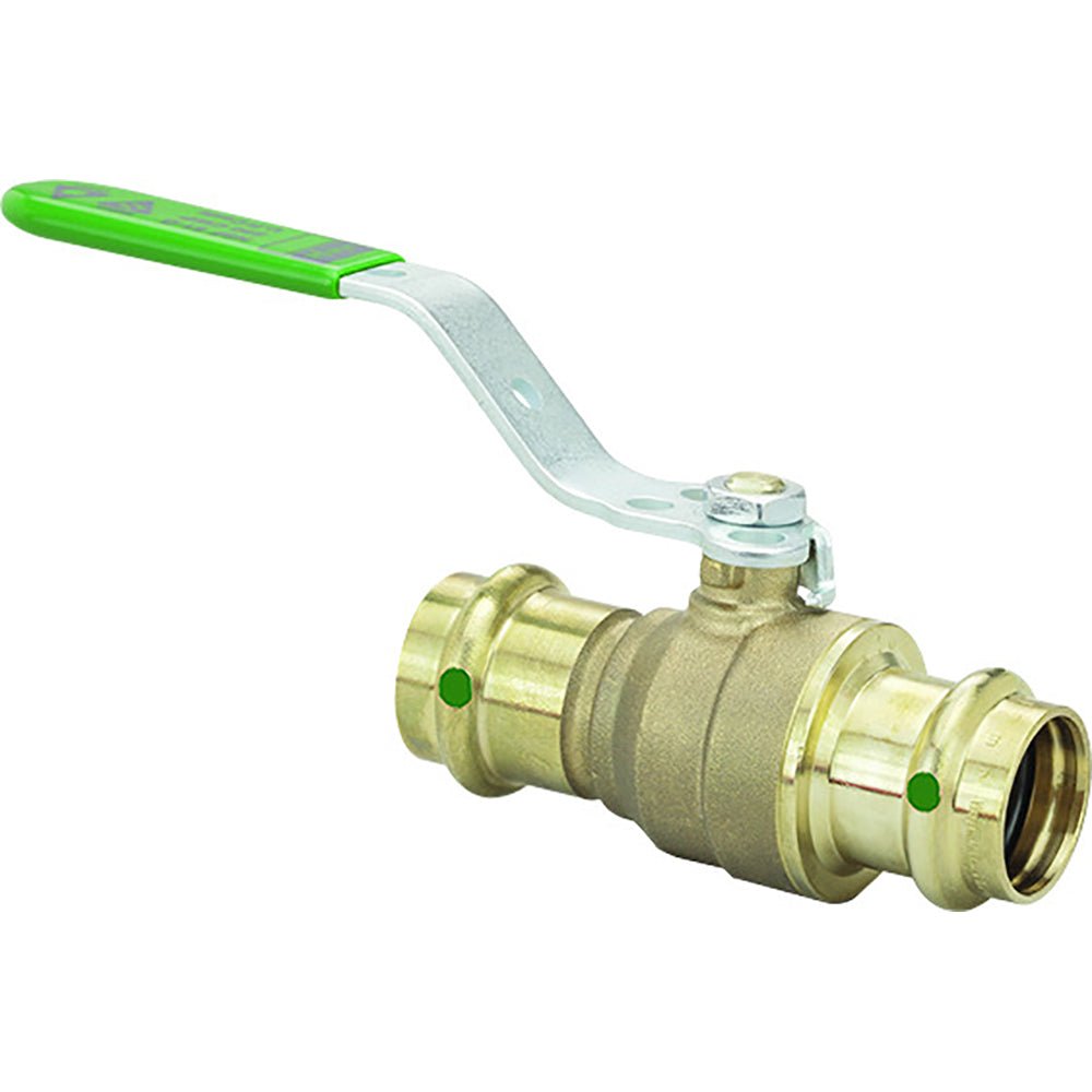 Viega ProPress 3/4" Zero Lead Bronze Ball Valve w/Stainless Stem - Double Press Connection - Smart Connect Technology - Get Tight Gear