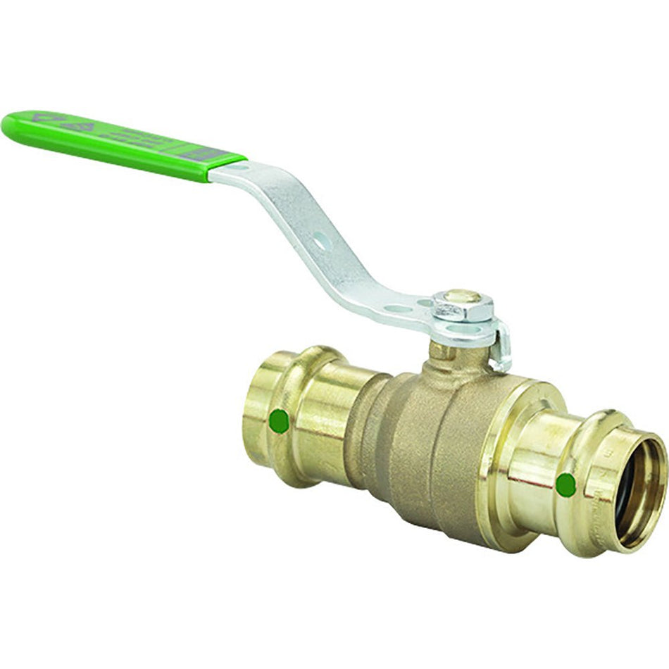 Viega ProPress 3/4" Zero Lead Bronze Ball Valve w/Stainless Stem - Double Press Connection - Smart Connect Technology - Get Tight Gear
