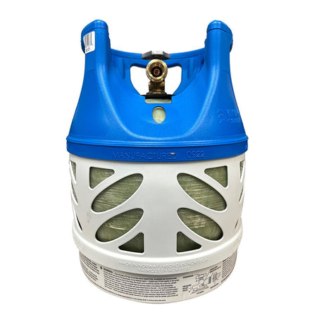 Viking Cylinders 11lb Vertical Fiberglass Composite LPG Cylinder w/Type 1 Valve - OPD, DOT, TC Approved - Get Tight Gear