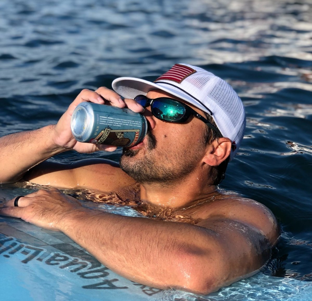 Vintage All Mesh American Flag Rope Cap - Get Tight Gear