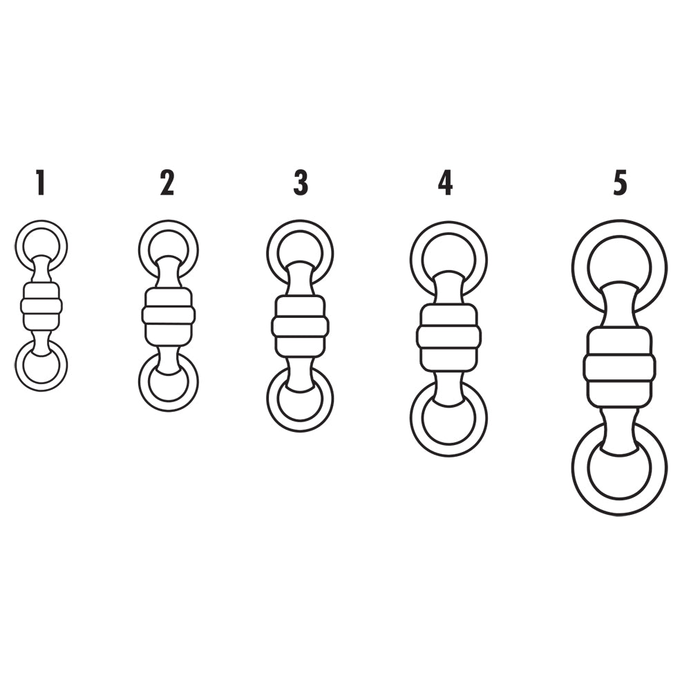 VMC BSHBSWR Black Stainless Steel Heavy - Duty Ball Bearing Swivel 3 - 200lb *3 - Pack - Get Tight Gear