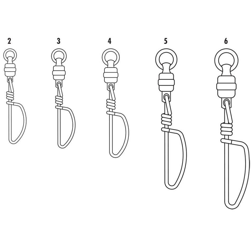 VMC BSHBTSS Black Stainless Steel Heavy - Duty Ball Bearing Tournament Snap Swivel 6 - 320lb *1 - Pack - Get Tight Gear