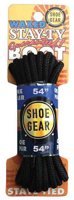 Wa X Ed Boot Laces 54" Blk/Blk - Get Tight Gear