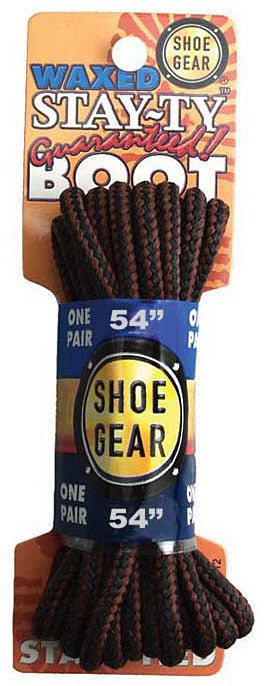 Wa X Ed Boot Laces 54" Brn/Blk - Get Tight Gear