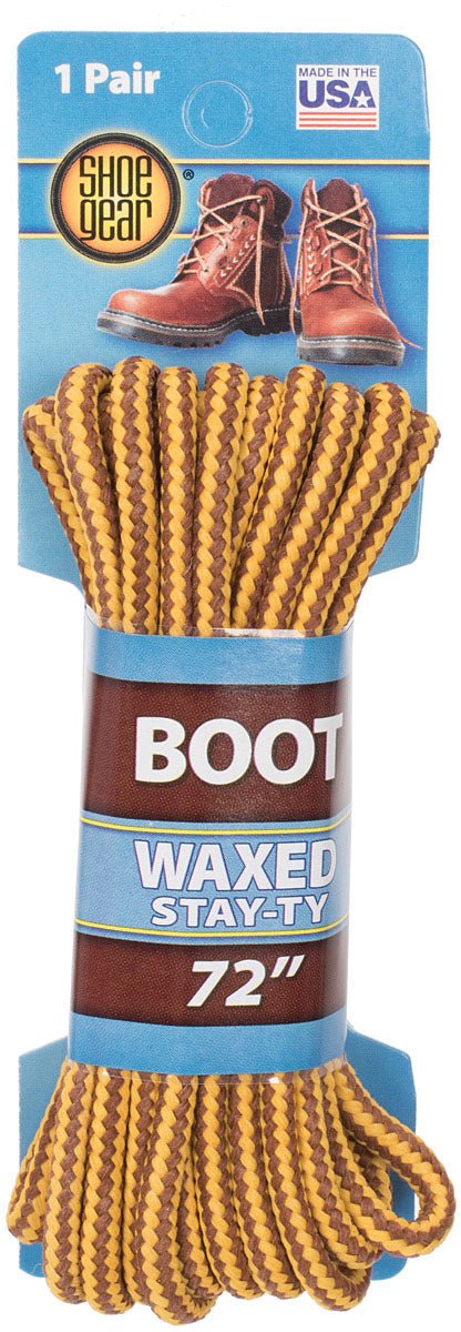 Wa X Ed Boot Laces 72" Brwn/Gold - Get Tight Gear