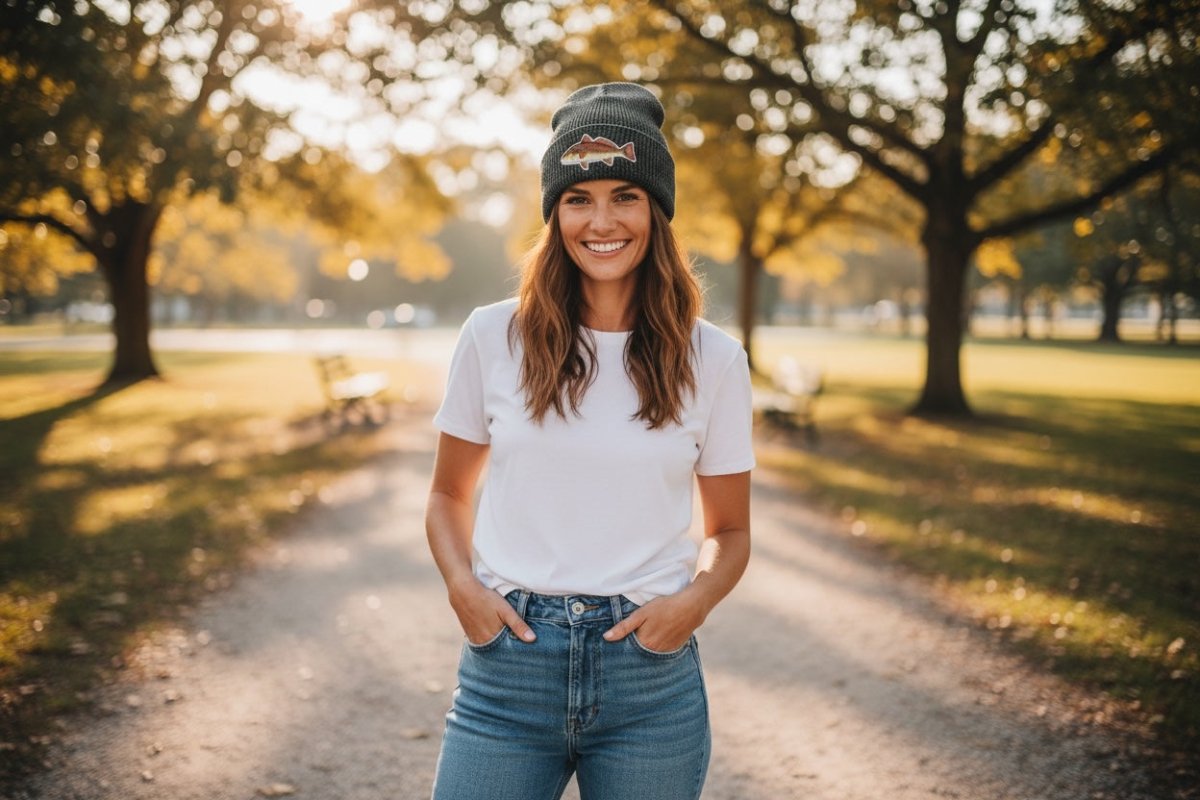 Waffle Beanie – Charcoal – Redfish - Get Tight Gear