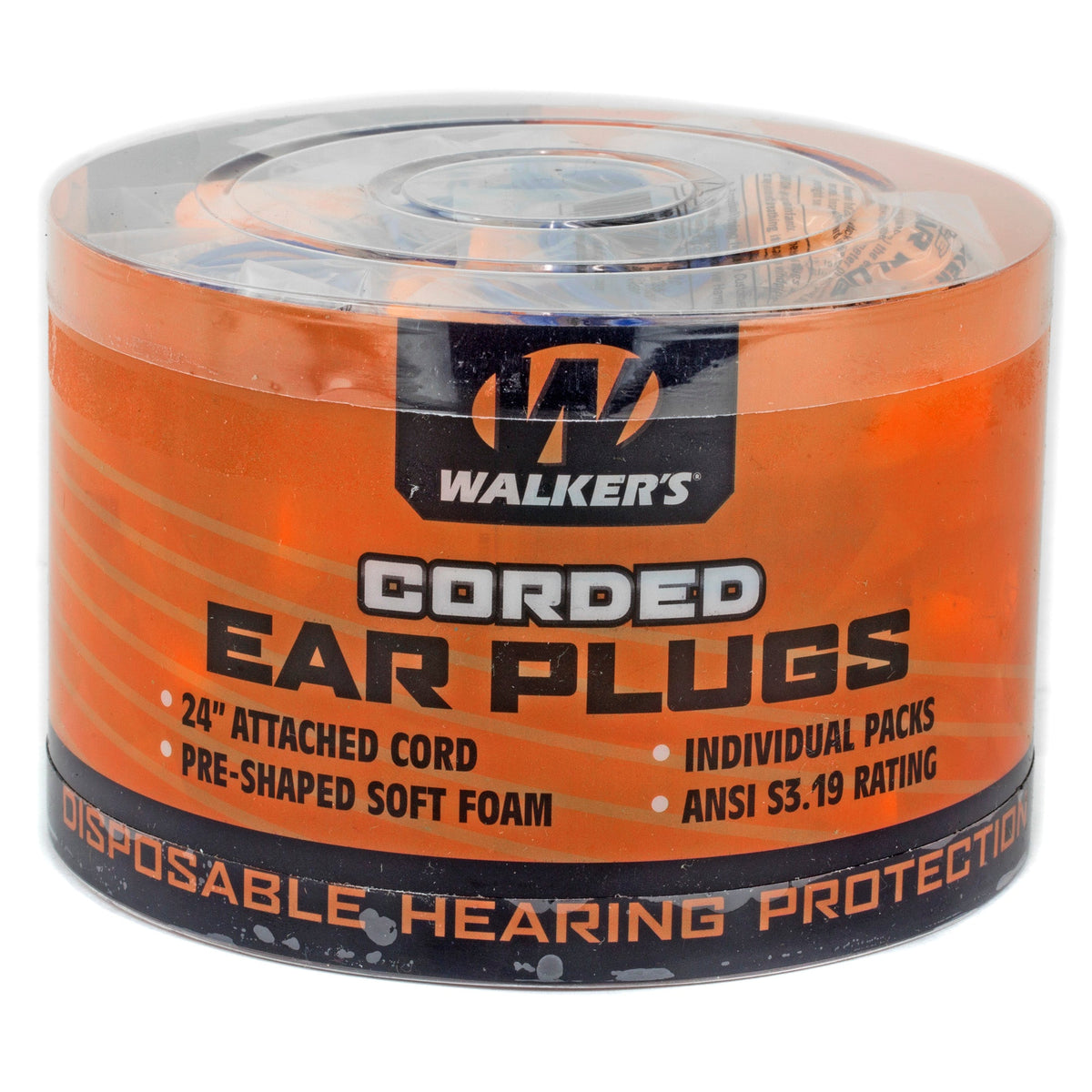 WALKER'S FOAM EAR CRDED PLUGS 50PK - Get Tight Gear