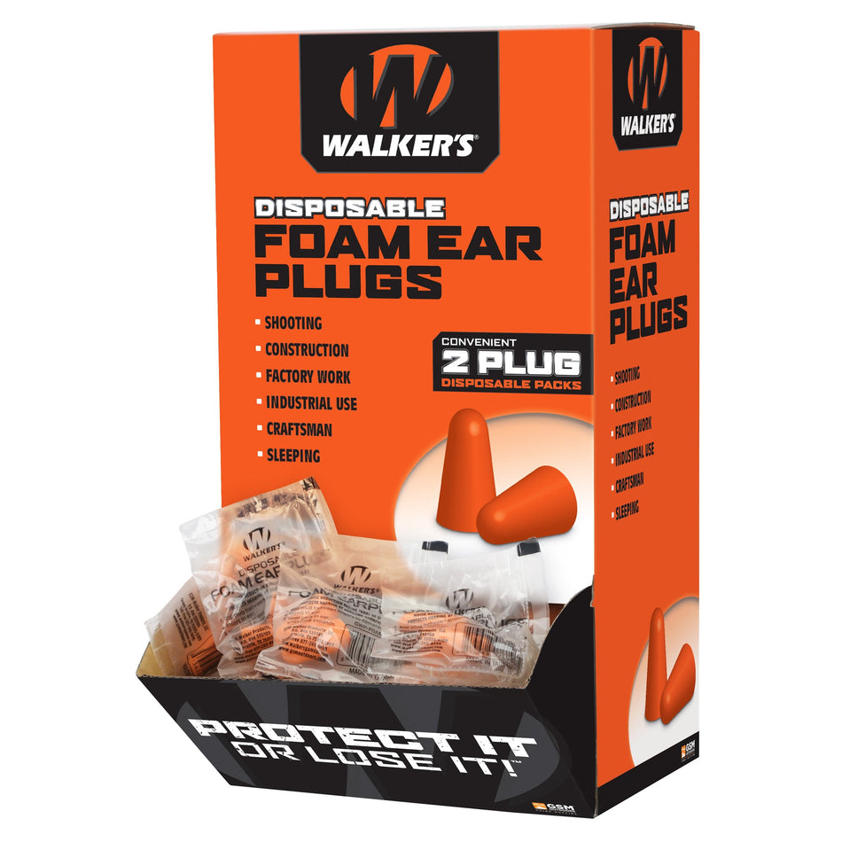 WALKER'S FOAM EAR PLUGS 200PK BOX - Get Tight Gear