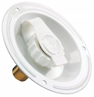 WATER DISH WHITE METAL - Get Tight Gear