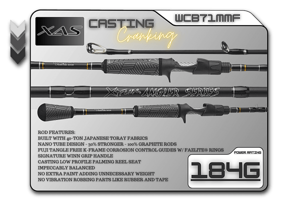 WCB71MMF 7'1" Medium Mod - Fast **Cranking** - Get Tight Gear