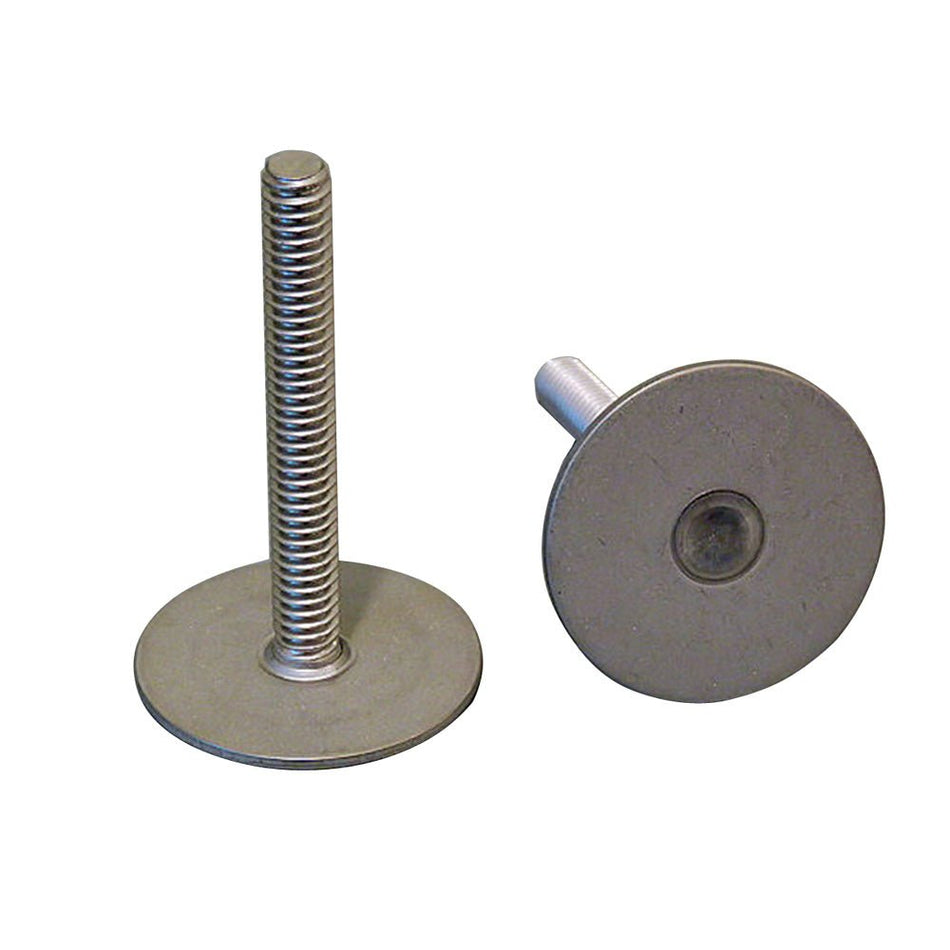 Weld Mount 2.5" Tall Stainless Stud w/1/4" x 20 Threads - Qty.10 - Get Tight Gear