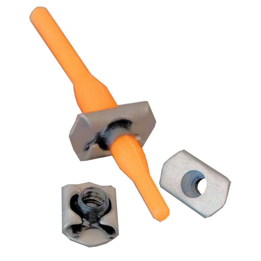 Weld Mount Stainless Nut Plate w/10 x 24 Threads - Qty. 10 - Get Tight Gear