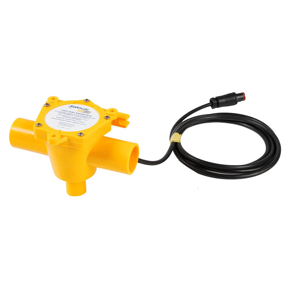 Whale 2 - Way Waste Manifold 12' Cable 1 - 1/2" Ports - Get Tight Gear