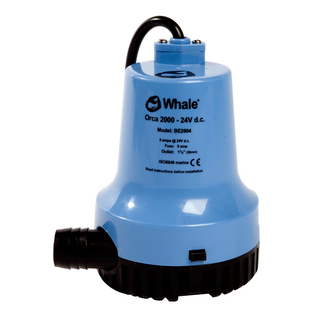 Whale Orca 2000 GPH Submersible Bilge Pump 12V - Get Tight Gear