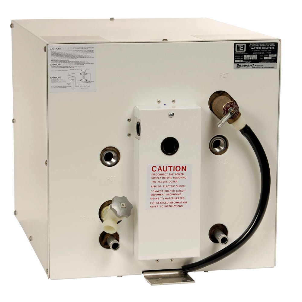 Whale Seaward 11 Gallon Hot Water Heater w/Front Heat Exchanger - White Epoxy - 120V - 1500W - Get Tight Gear