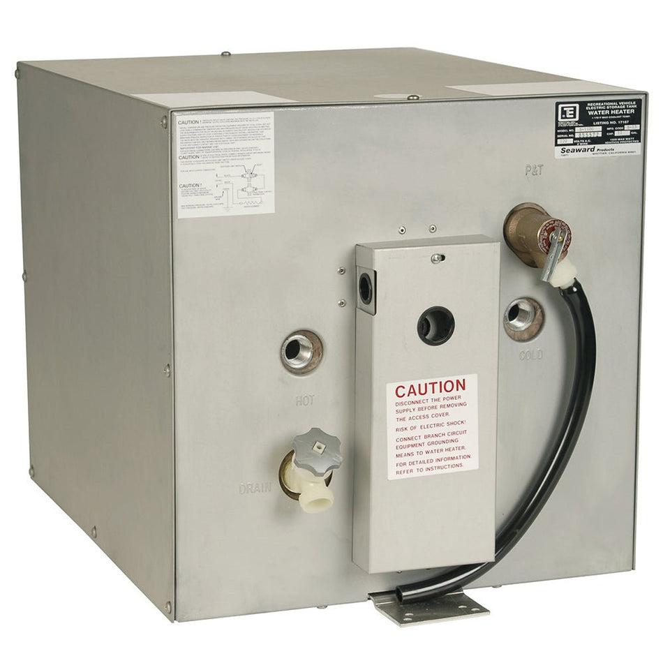 Whale Seaward 11 Gallon Hot Water Heater w/Rear Heat Exchanger - Galvanized Steel - 240V - 1500W - Get Tight Gear
