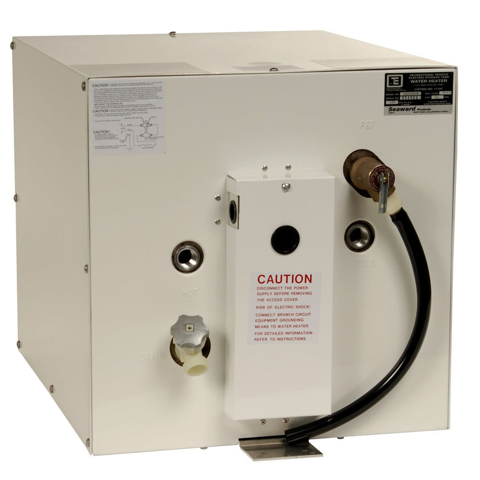 Whale Seaward 11 Gallon Hot Water Heater w/Rear Heat Exchanger - White Epoxy - 120V - 1500W - Get Tight Gear