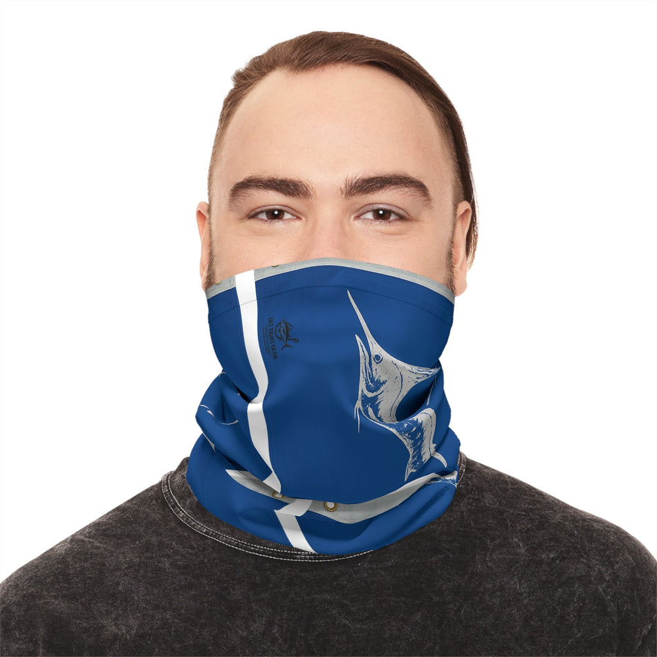 White Marlin Flag Stylish Midweight Neck Gaiter - Get Tight Gear