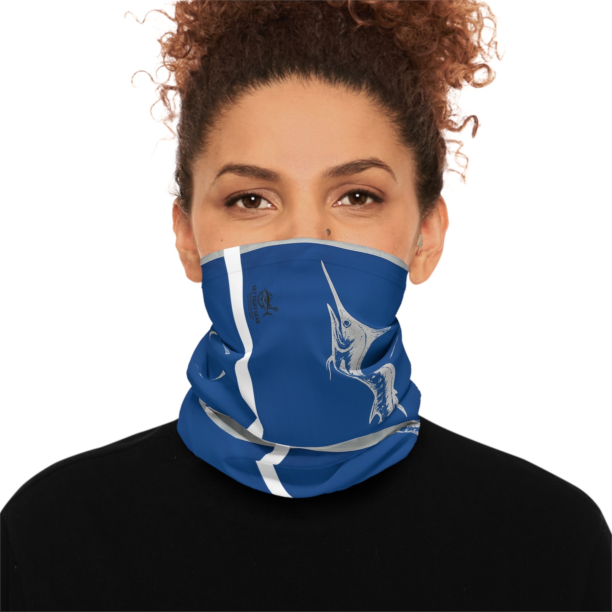 White Marlin Flag Stylish Midweight Neck Gaiter - Get Tight Gear